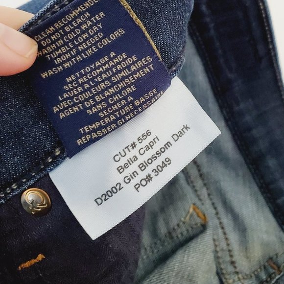 FIDELITY Blue Bella Capri Straight Leg Jeans - Picture 9 of 12